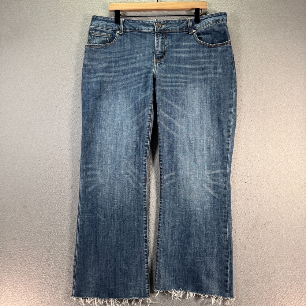Stetson City Trousers Jeans Women 18 Long Blue Lightwash Denim Comfort Stretch‎